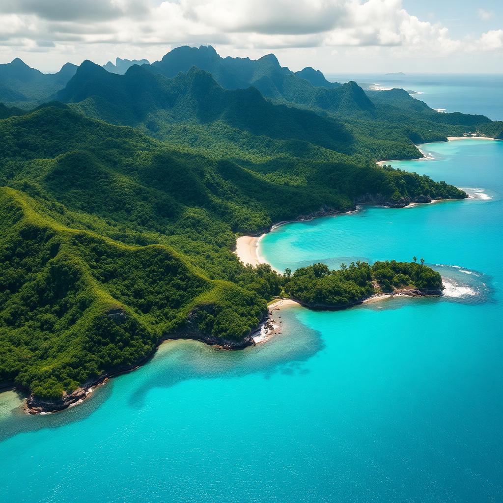 Caribbean coastline
